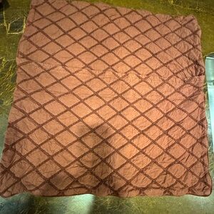 2 Bella Notte Luxury Bedding BrownChesapeake Euro Sham Pillow Cover